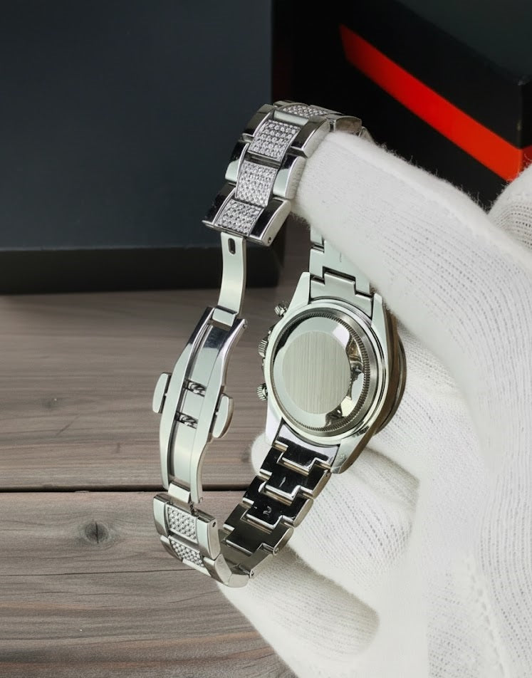 Tiger Stone Embossed Dial (Silver)